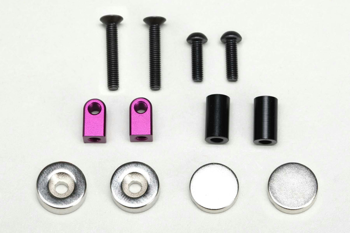 Yokomo Magnetic Body Mounts – FRONT (For RD SD YD-2) Various Colours ZS-016MGF