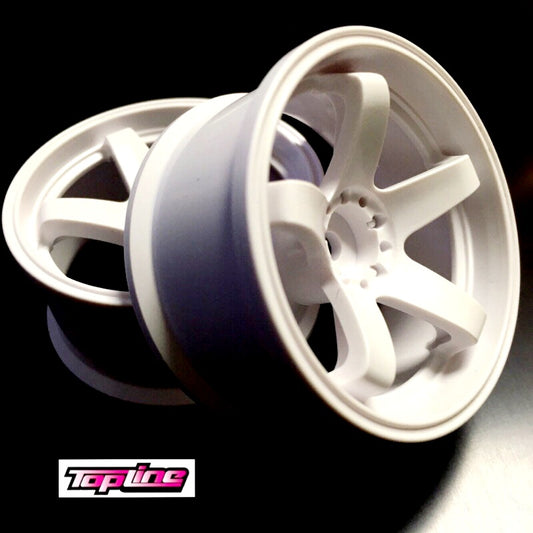 Topline premium White wheels 5 spoke rota style rc drift car TDW-062WH