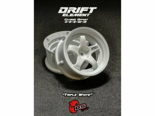 DS Racing Drift Wheels - White (Set of 2)
