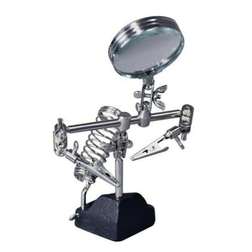 HELPING HANDS w/MAGNIFIER SOLDERING IRON REST & 2 ARMS Rc Drift Asbo Rc