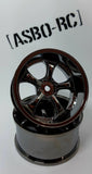Overdose / OD2728B / Work VS KF / Color: Black Metal Chrome / Offset: 7mm 5mm  2pcs
