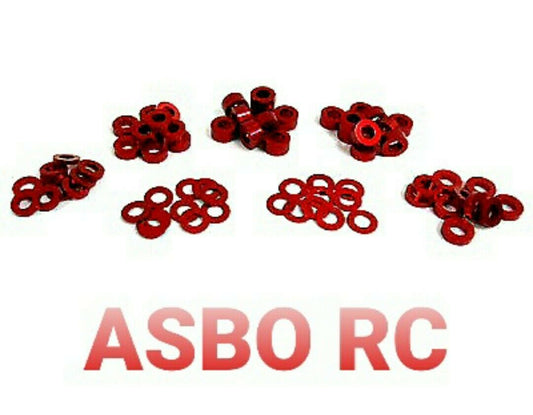 Yeah Racing red m3 flat washer kit Rc Drift