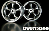 Rc Drift Wheels overdose vs kf  7mm Asbo Rc  set of 2 flat silver