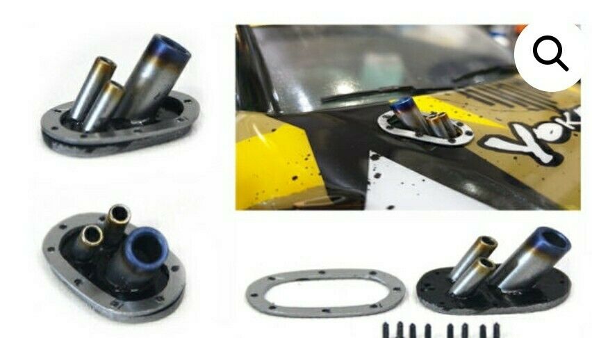 Src Double Exhaust Pipe screamer , Rc Drift, Asbo Rc
