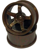 6mm offset 5 spoke topline wheels