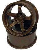 8mm offset 5 spoke topline wheels