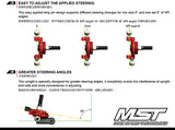 MST / 820123R / ATK Aluminium Upright Set - 2WD / Color: Red
