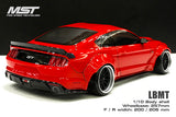 Mst mustang body shell clear