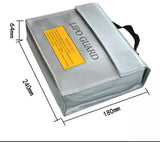 Silver LiPo Battery Safe Bag Guard Charging Protection Bag Explosion Proof LiPo Guard Bag