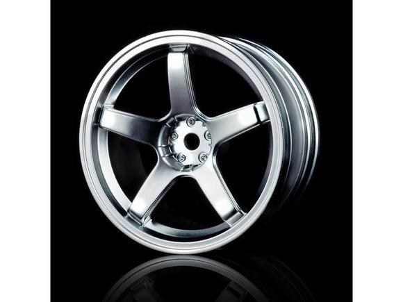 MST / 5 Spokes Wheel (4pcs) / Color: Flat Silver