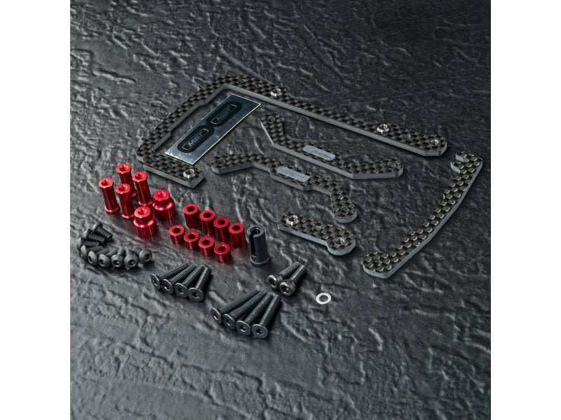 Mst carbon short battery holder(red) or black