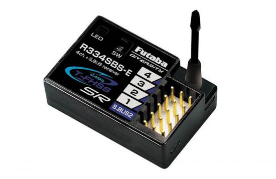 Futaba R334SBS-E 4-Channel 2.4GHz Rx - T-FHSS SR (HV)